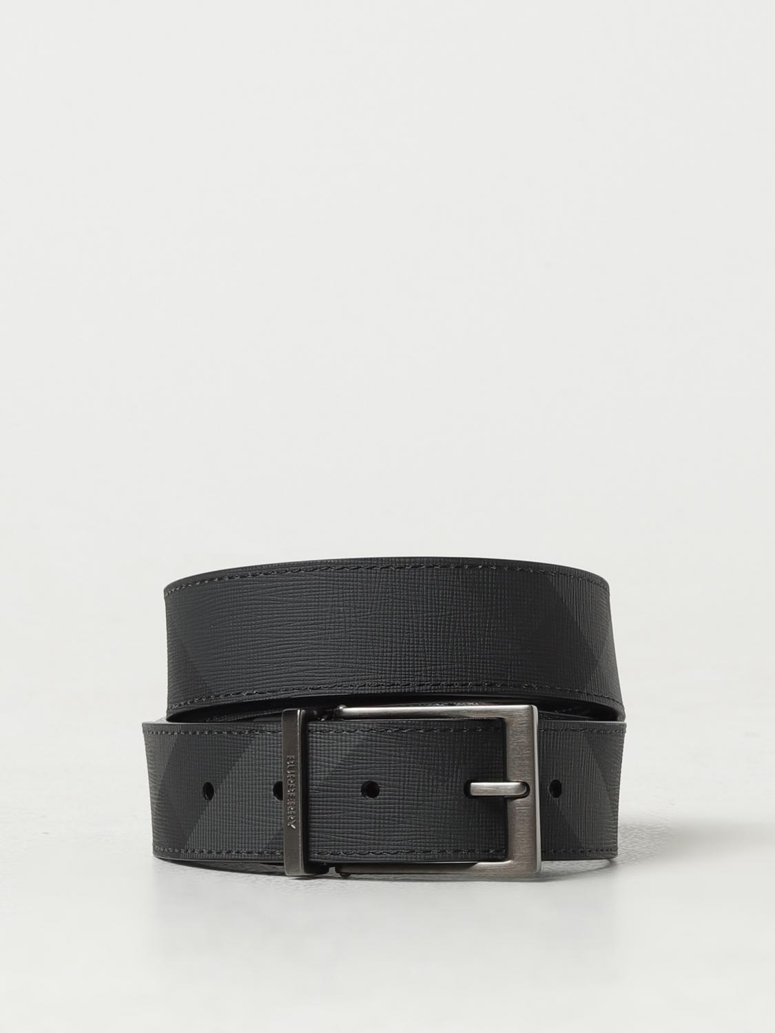 Burberry belt mens grey online