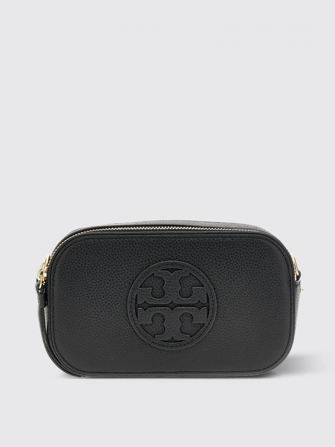 TORY BURCH BORSA MINI: Borsa Miller Tory Burch in pelle a grana con tracolla, Nero - Img 1