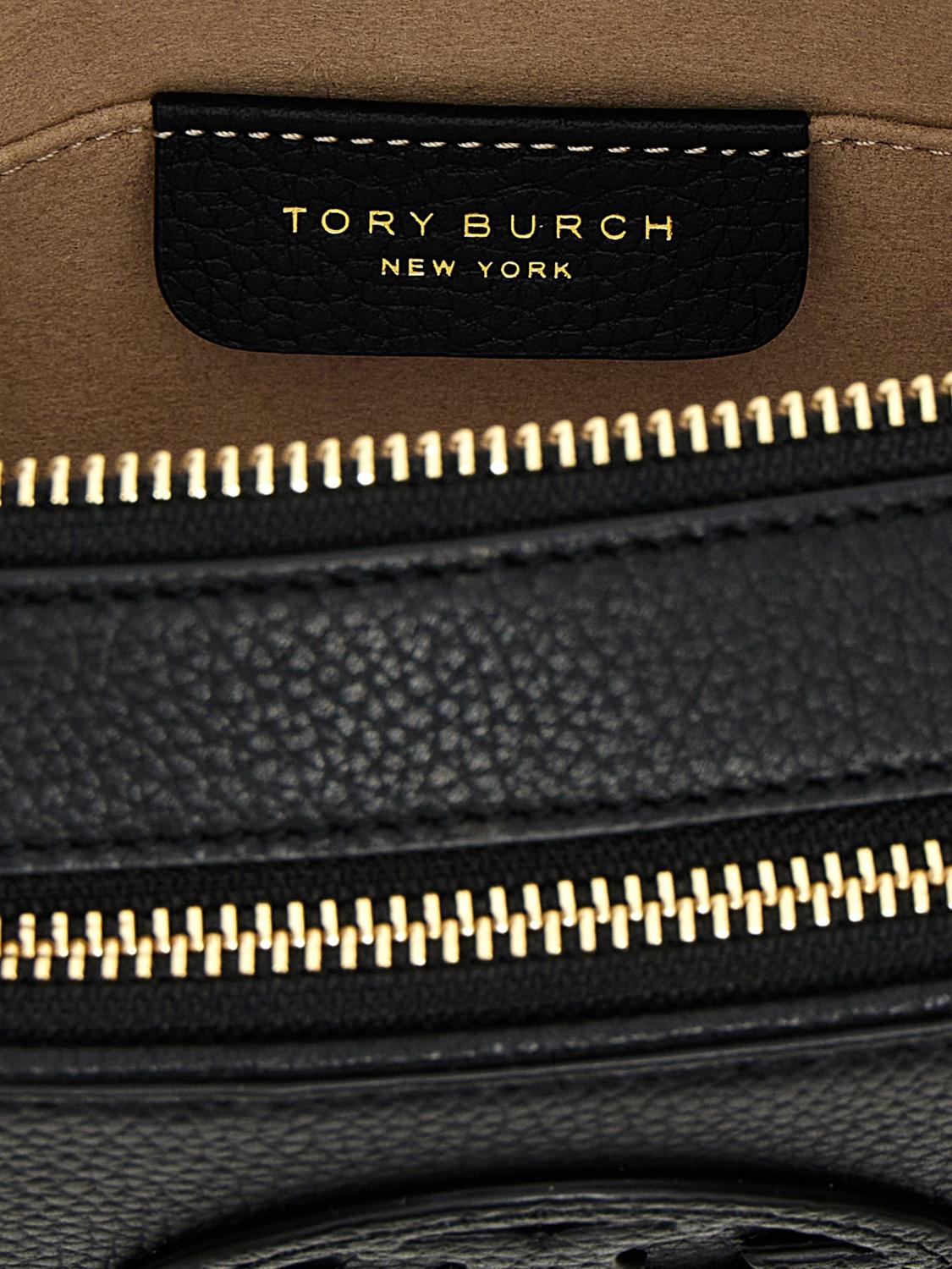 TORY BURCH BORSA MINI: Borsa Miller Tory Burch in pelle a grana con tracolla, Nero - Img 3