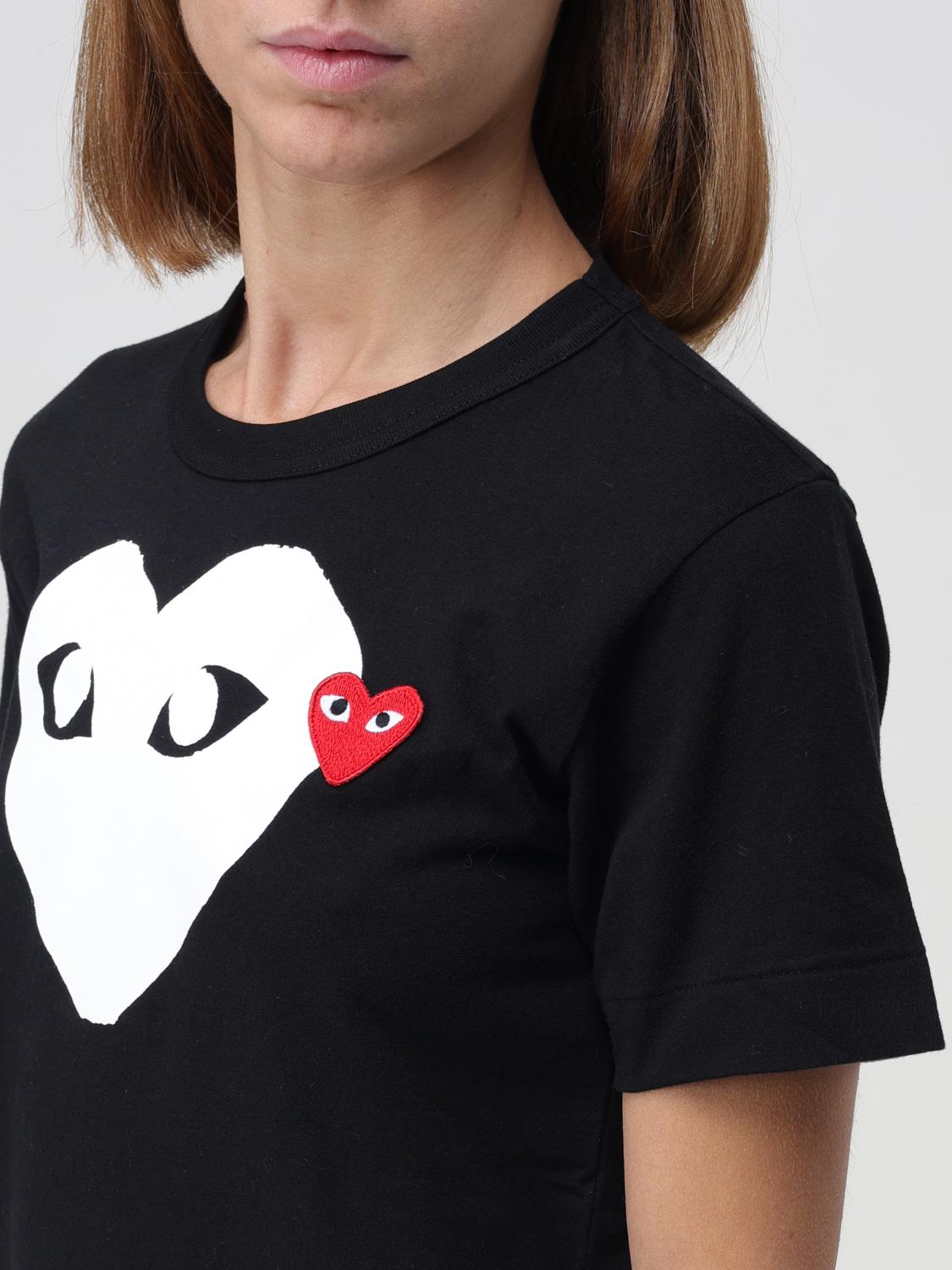 Comme Des Garçons Play Tシャツ レディース - ブラック | P1T115