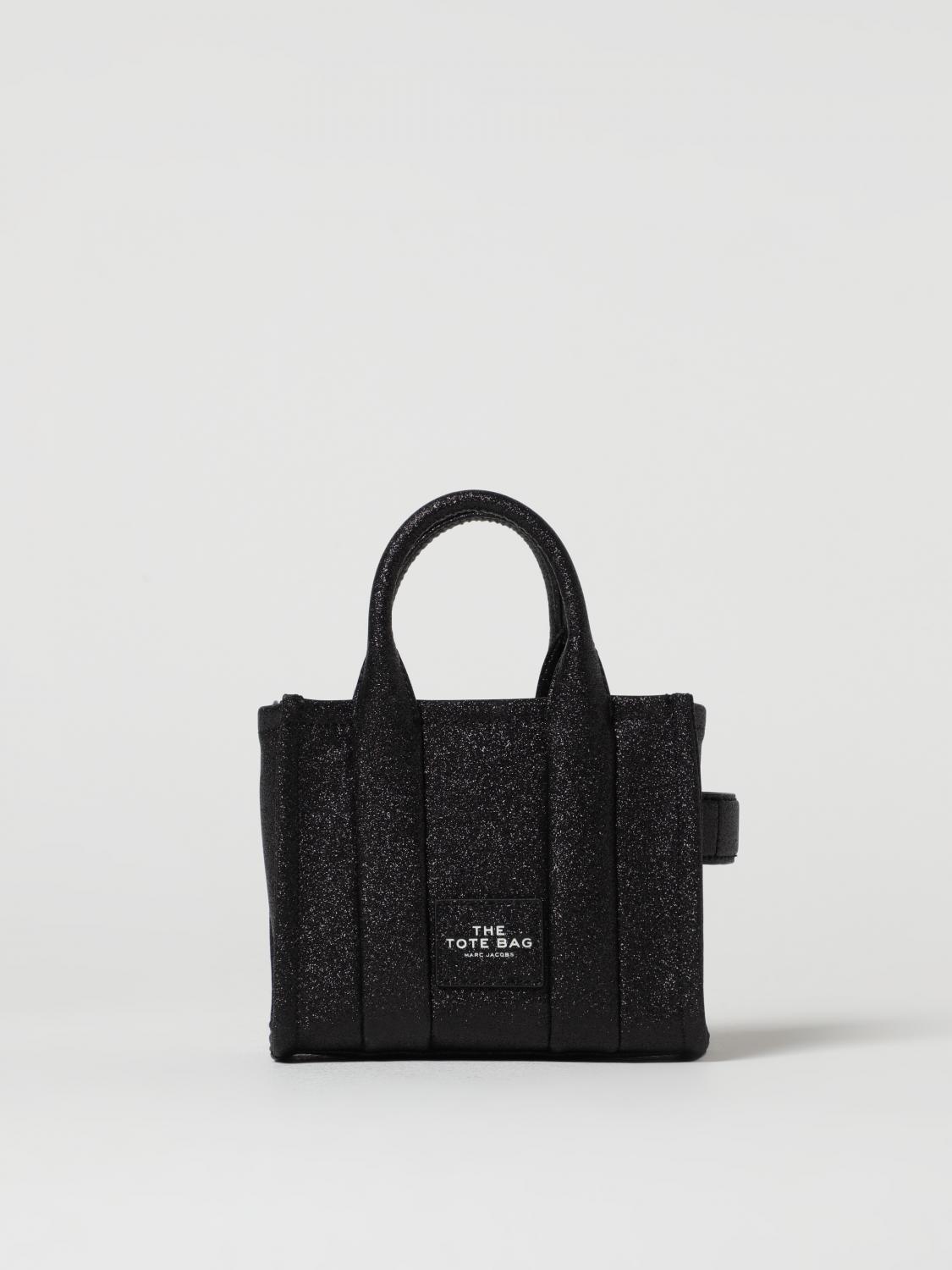 Marc Jacobs The Tote Mini Bag in glitter - Black | 2R3HCR082H02