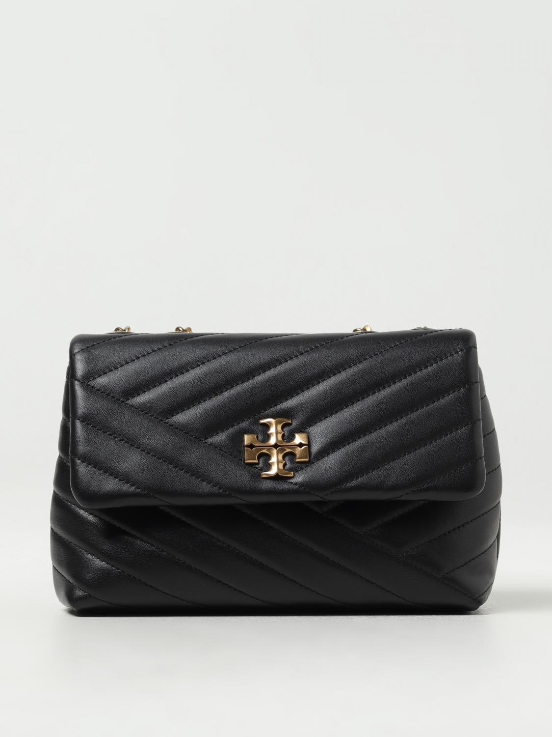 TORY BURCH BORSA A SPALLA: Borsa Kira Tory Burch in pelle trapuntata, Nero 1 - Img 1