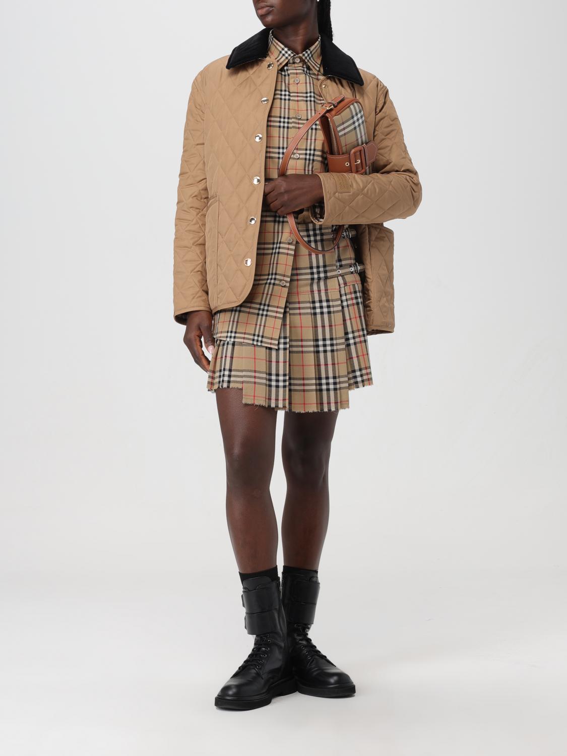 BURBERRY: Skirt woman - Beige | Burberry skirt 8025832