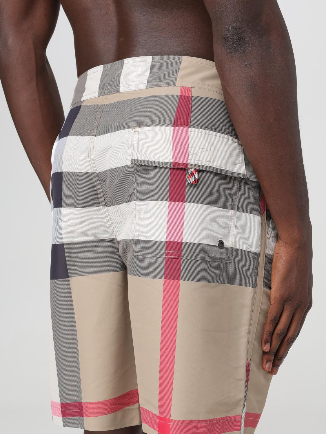 BURBERRY SWIMSUIT: Burberry men's swim shorts, Beige - Img 3