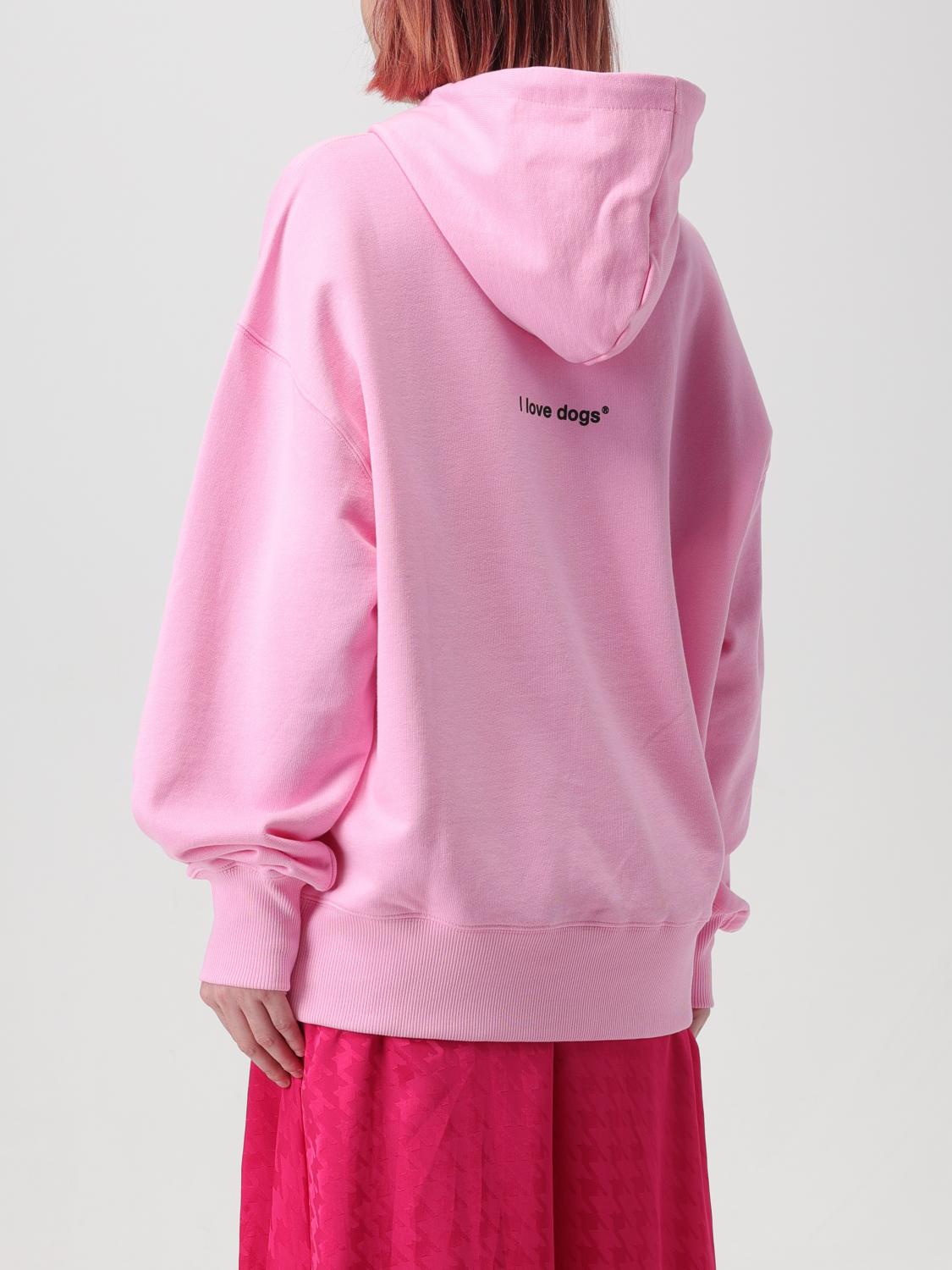 MSGM SWEATSHIRT: MSGM sweatshirt in jersey with print, Pink - Img 2