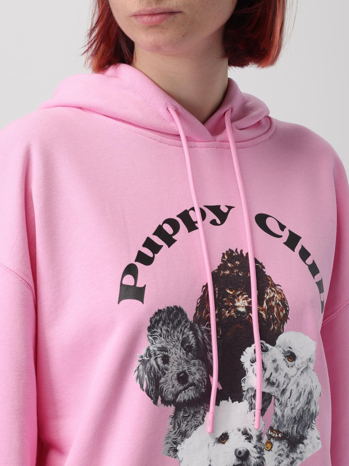 MSGM SWEATSHIRT: MSGM sweatshirt in jersey with print, Pink - Img 3