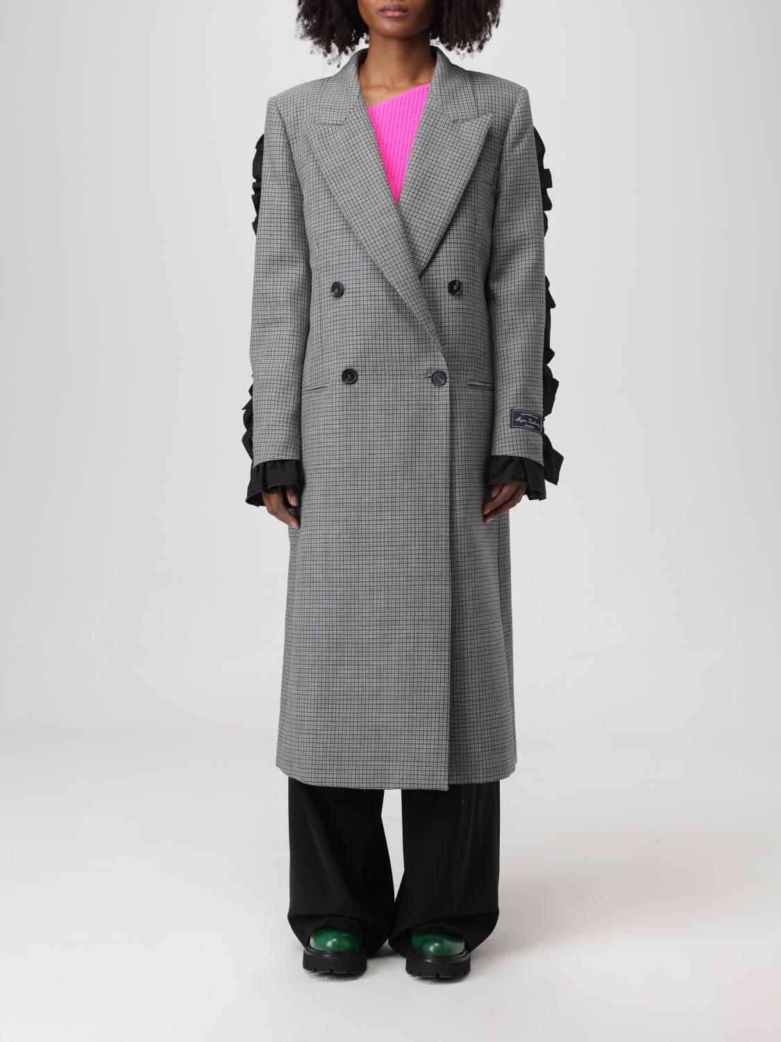 MSGM Coat woman Grey MSGM coat 3541MDC01Y237700 online at GIGLIO.COM