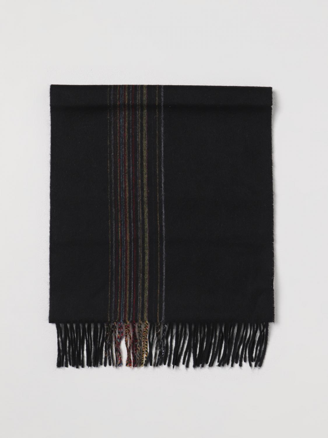 PAUL SMITH SCARF: Paul Smith wool blend scarf, Black - Img 1