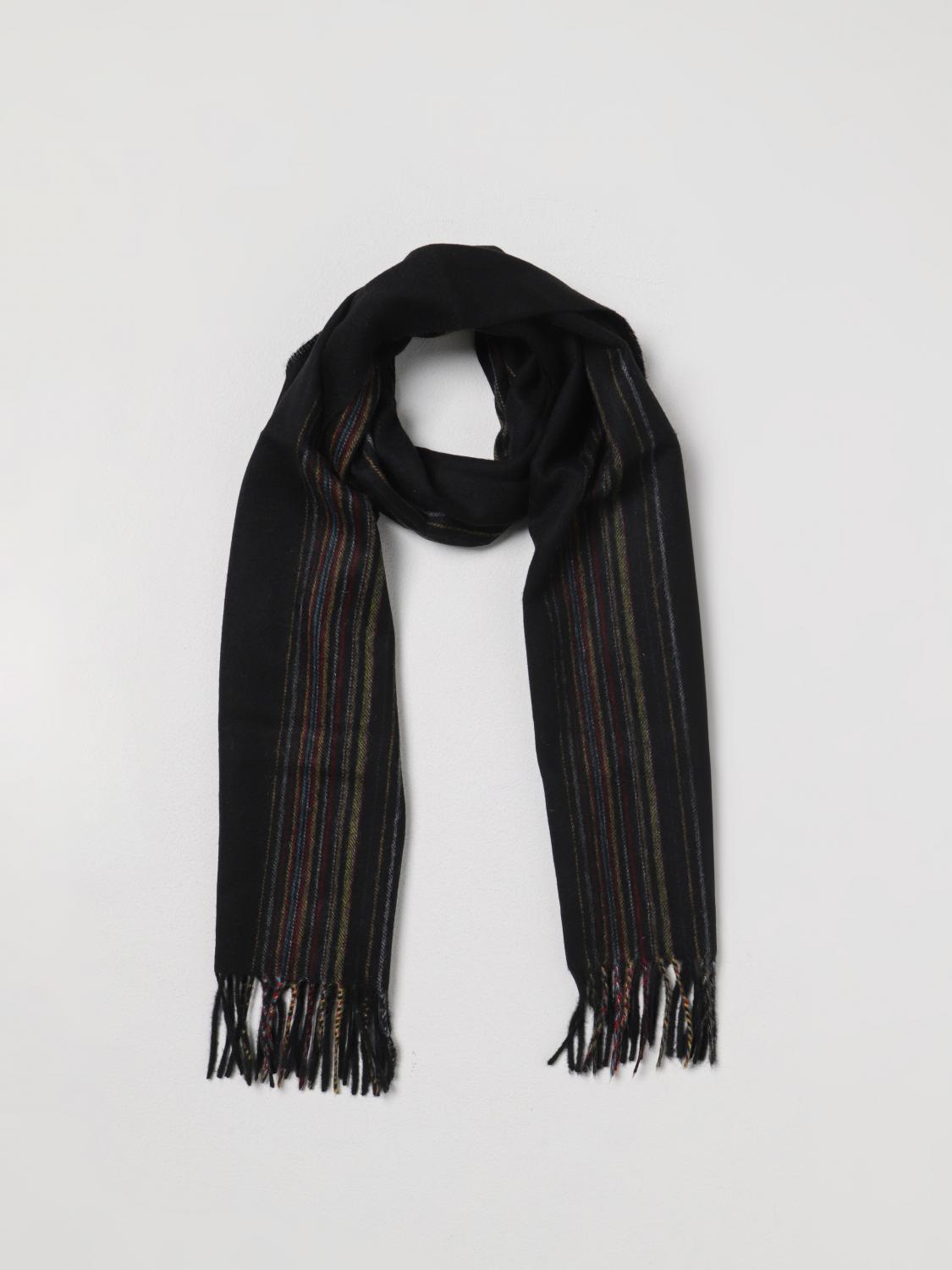 PAUL SMITH SCARF: Paul Smith wool blend scarf, Black - Img 2