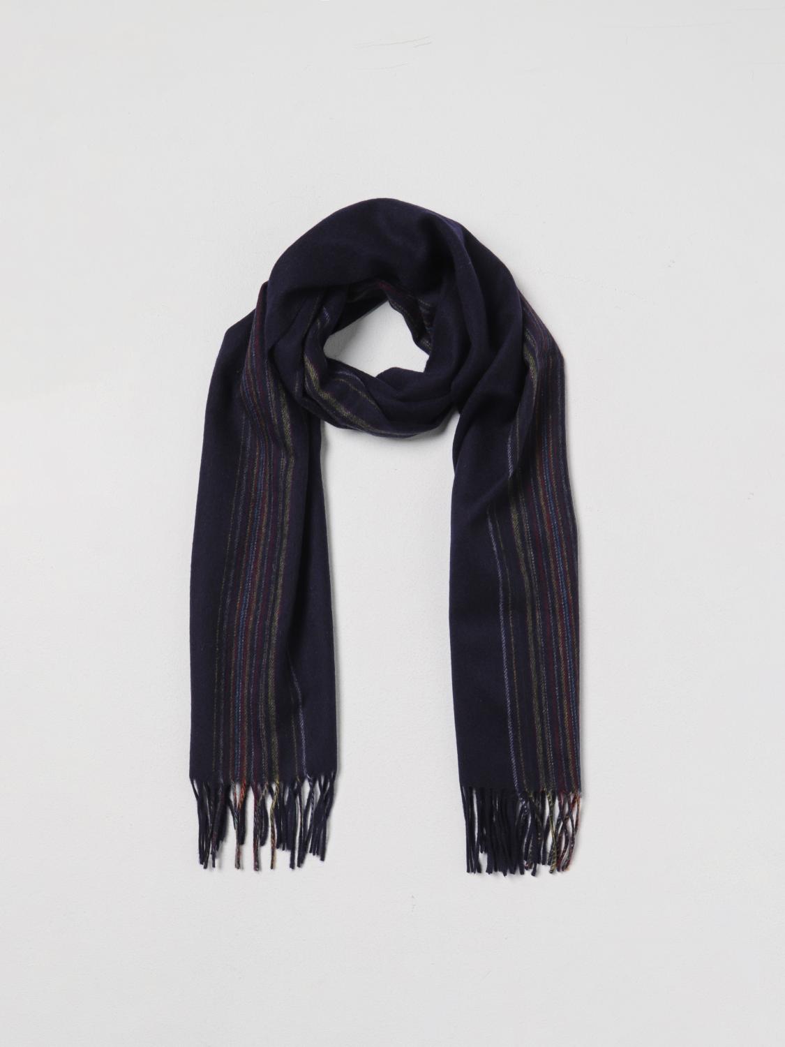PAUL SMITH SCARF: Paul Smith wool blend scarf, Blue - Img 2