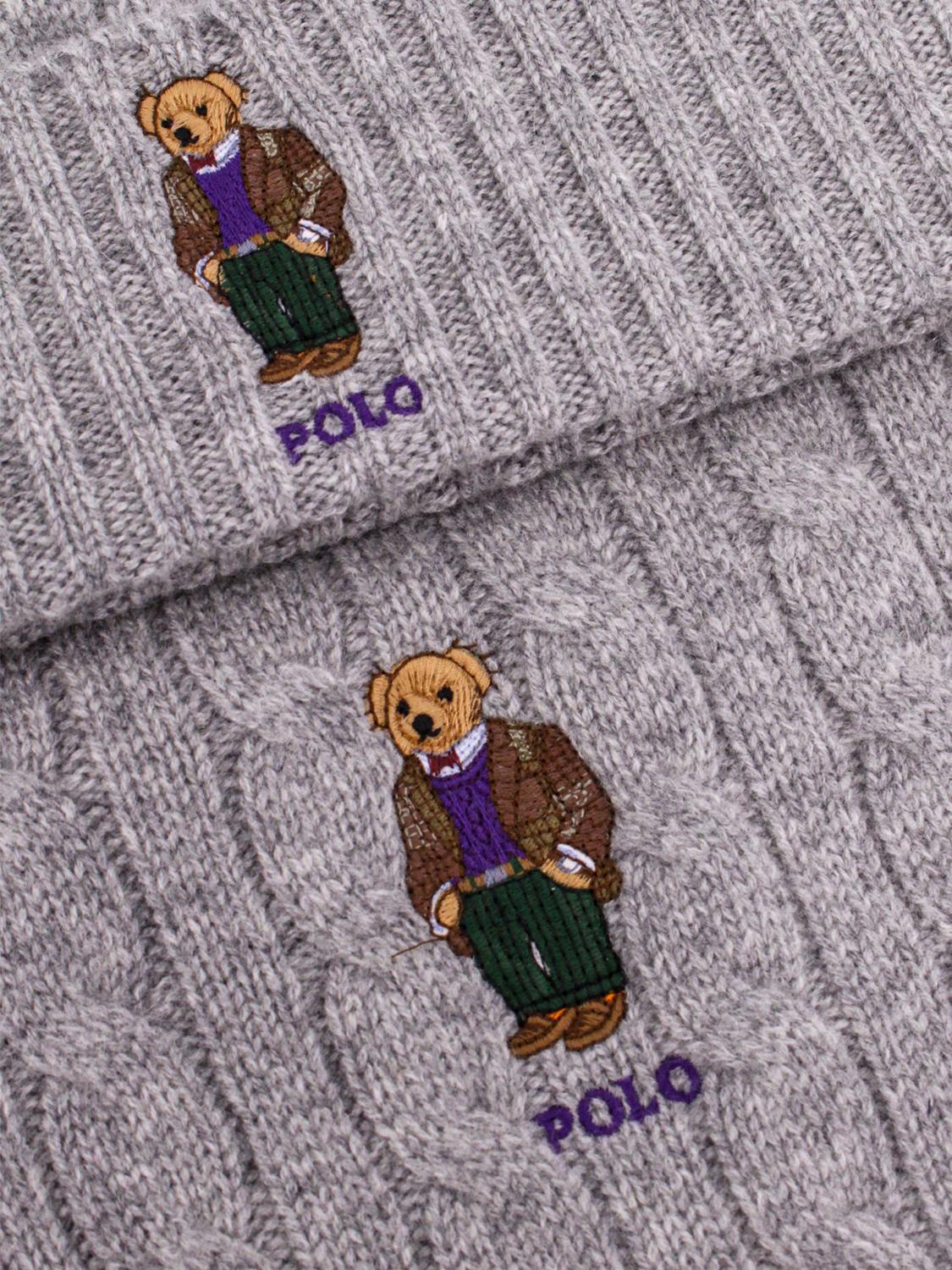 POLO RALPH LAUREN SCIARPA: Sciarpa uomo Polo Ralph Lauren, Grigio - Img 2
