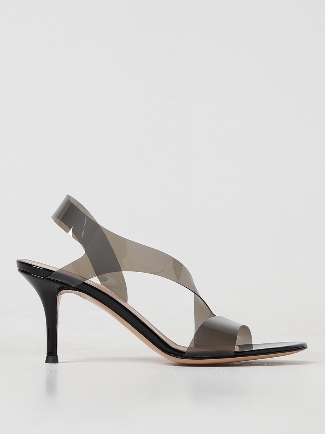 サンダル・ミュール GIANVITO ROSSI Women Sandals G3184370RICGSV FUNE BLACK GIANVITO ROSSI: Metropolis sandals in leather and pvc