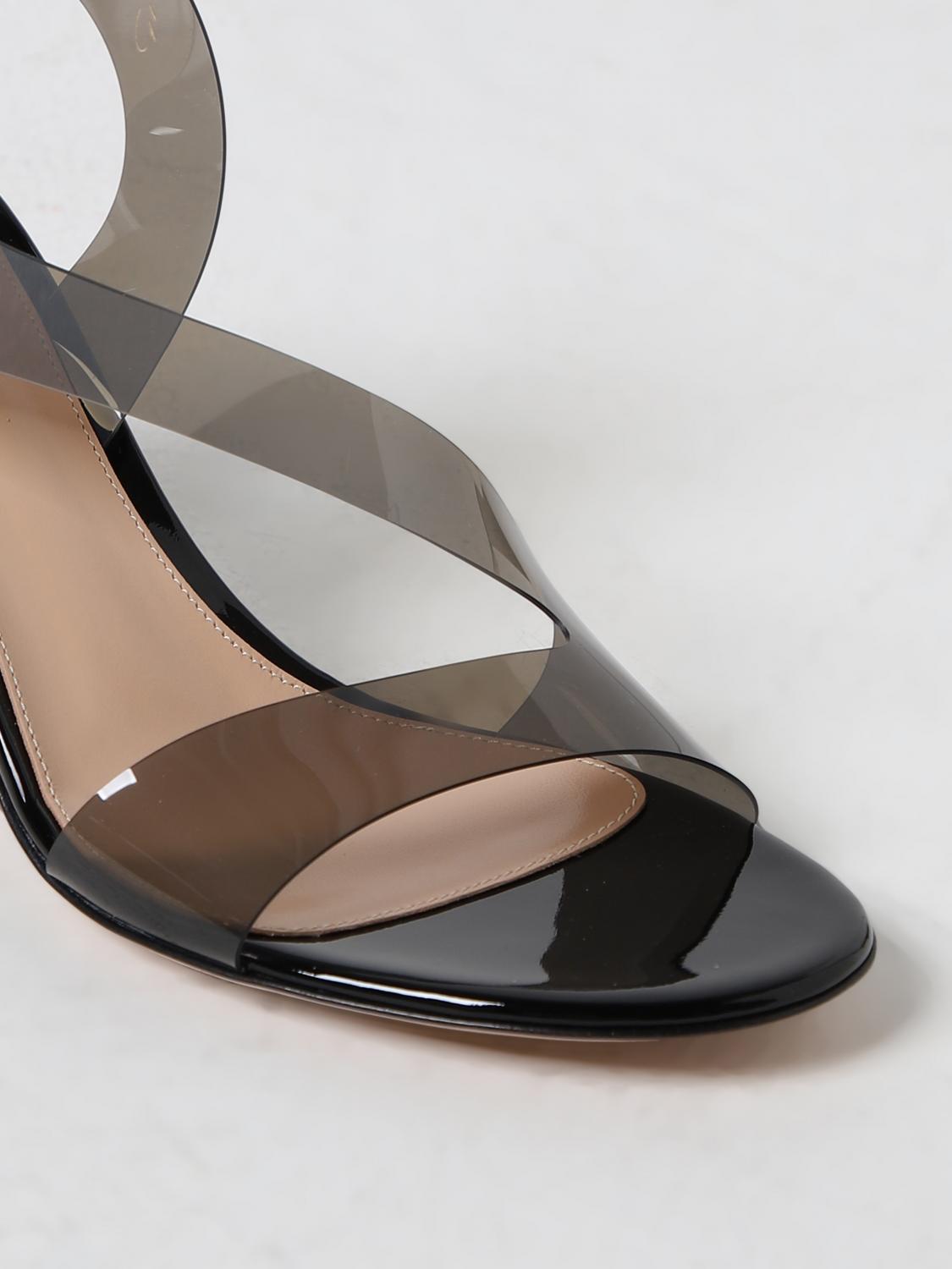サンダル・ミュール GIANVITO ROSSI Women Sandals G3184370RICGSV FUNE BLACK GIANVITO ROSSI: Metropolis sandals in leather and pvc
