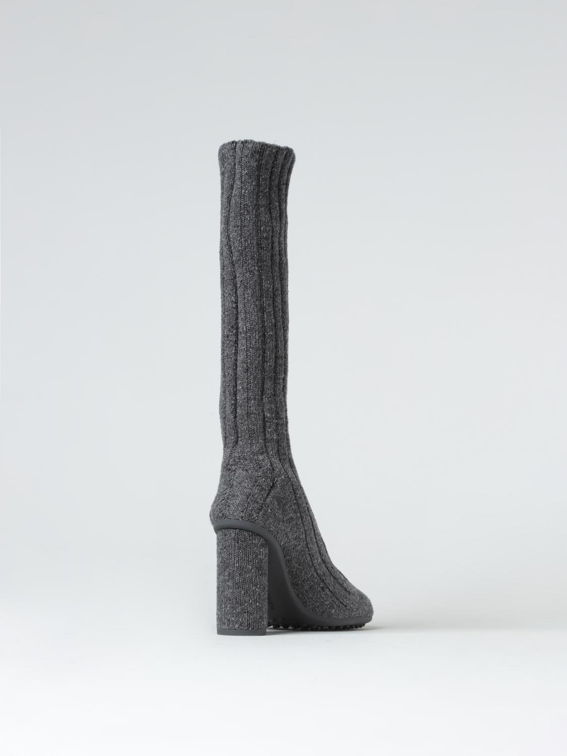 BOTTEGA VENETA BOOTS: Bottega Veneta Atomic boots in ribbed wool, Charcoal - Img 3