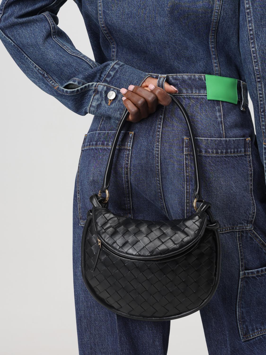 BOTTEGA VENETA SHOULDER BAG: Bottega Veneta Gemelli bag in woven nappa, Black - Img 2