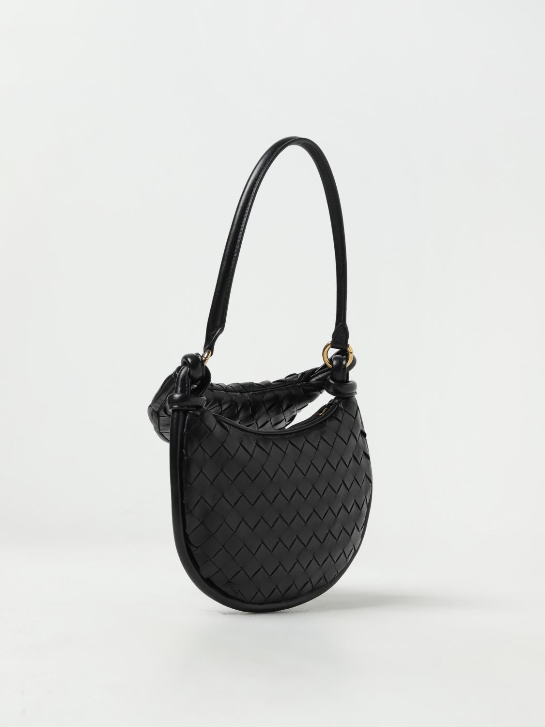 BOTTEGA VENETA SHOULDER BAG: Bottega Veneta Gemelli bag in woven nappa, Black - Img 3