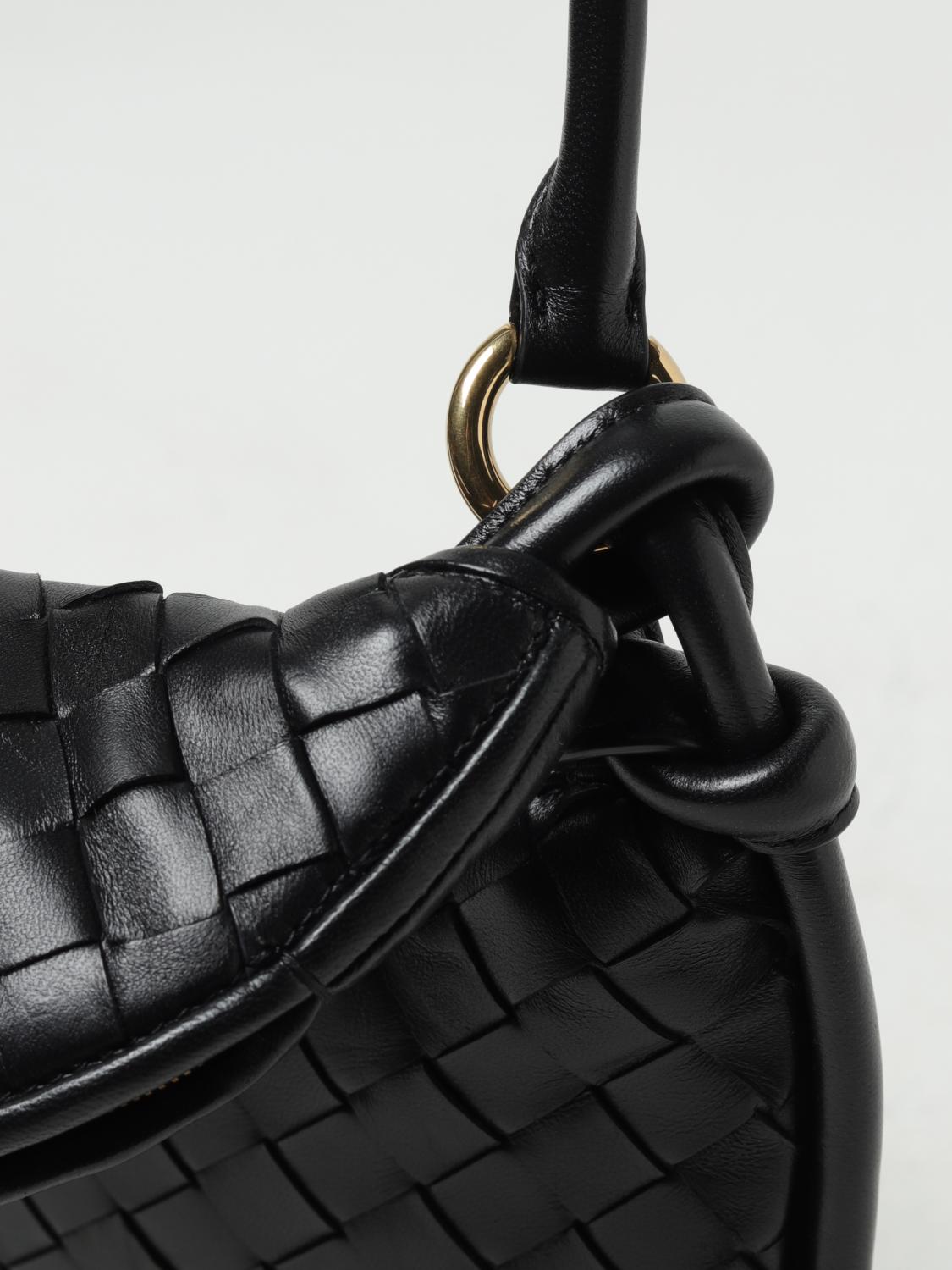 BOTTEGA VENETA SHOULDER BAG: Bottega Veneta Gemelli bag in woven nappa, Black - Img 4
