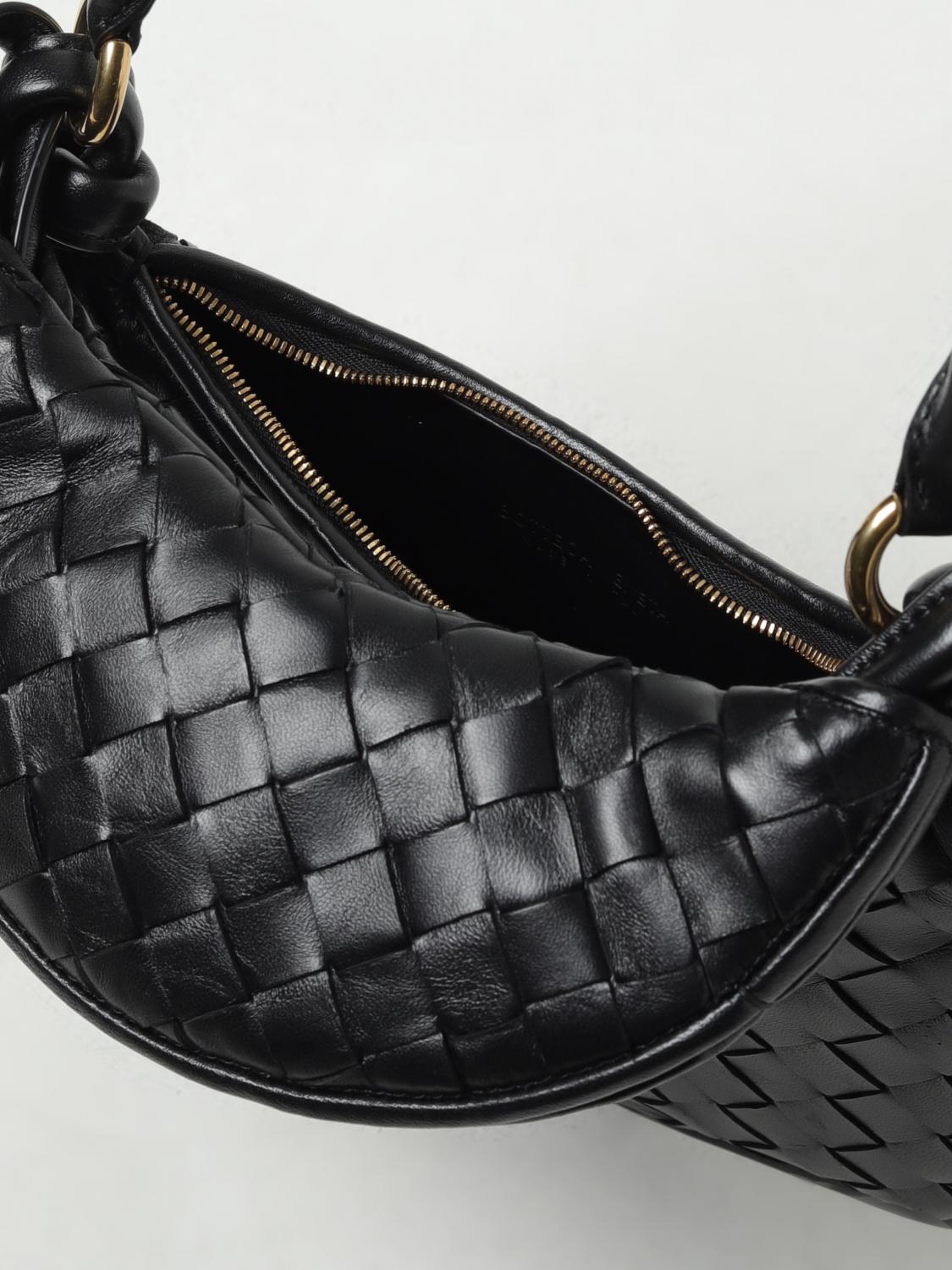 BOTTEGA VENETA SHOULDER BAG: Bottega Veneta Gemelli bag in woven nappa, Black - Img 5