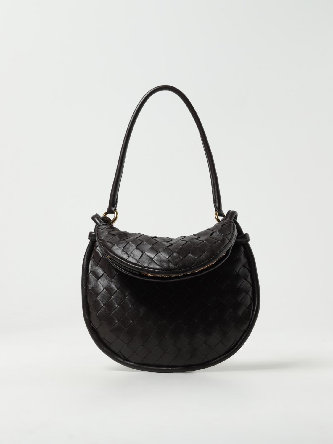 BOTTEGA VENETA SHOULDER BAG: Bottega Veneta Gemelli bag in woven nappa, Brown - Img 1
