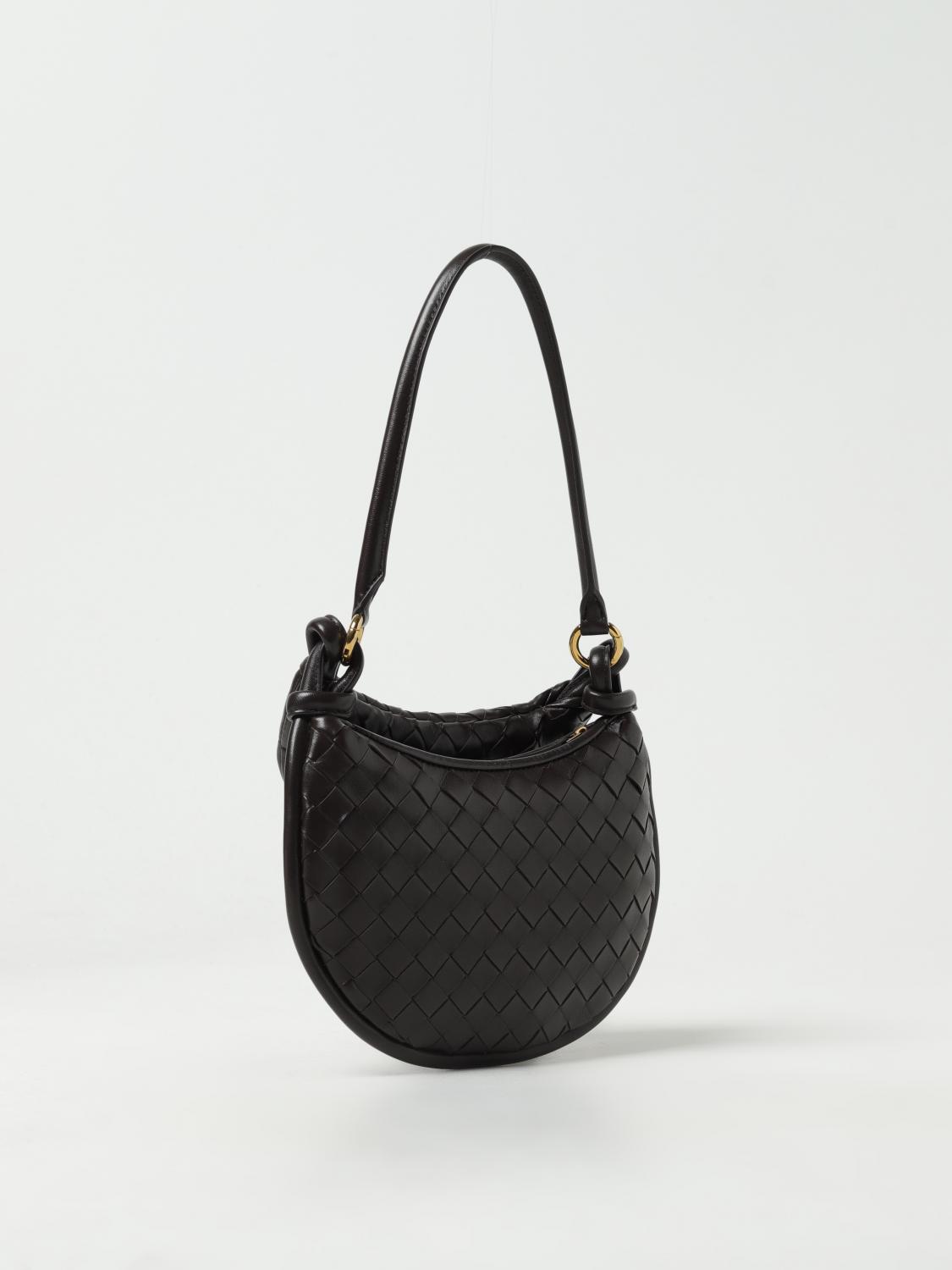 BOTTEGA VENETA SHOULDER BAG: Bottega Veneta Gemelli bag in woven nappa, Brown - Img 3