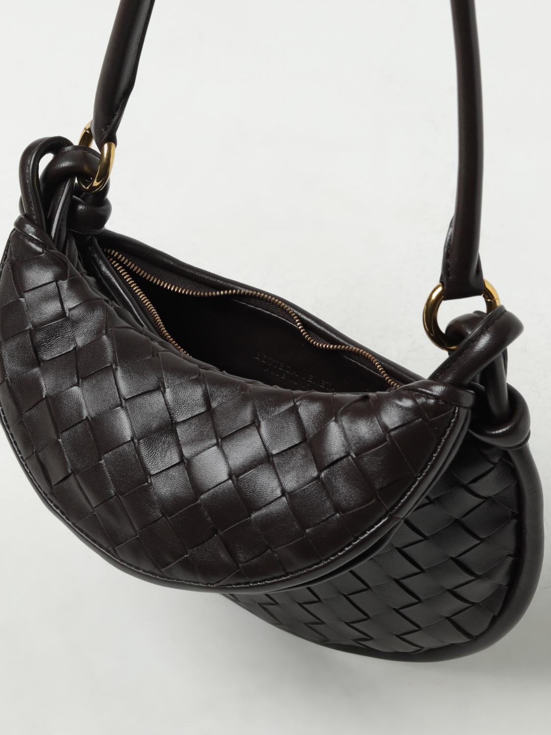 BOTTEGA VENETA SHOULDER BAG: Bottega Veneta Gemelli bag in woven nappa, Brown - Img 5