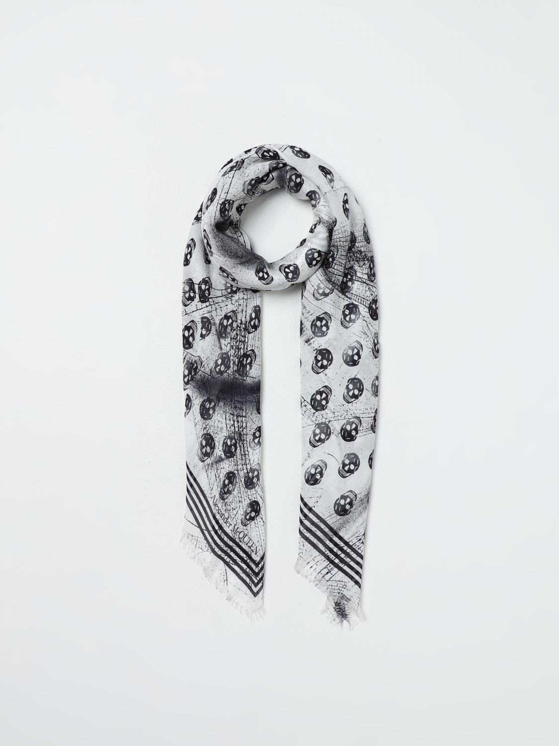 MCQUEEN SCARF: Scarf men McQueen, White - Img 5