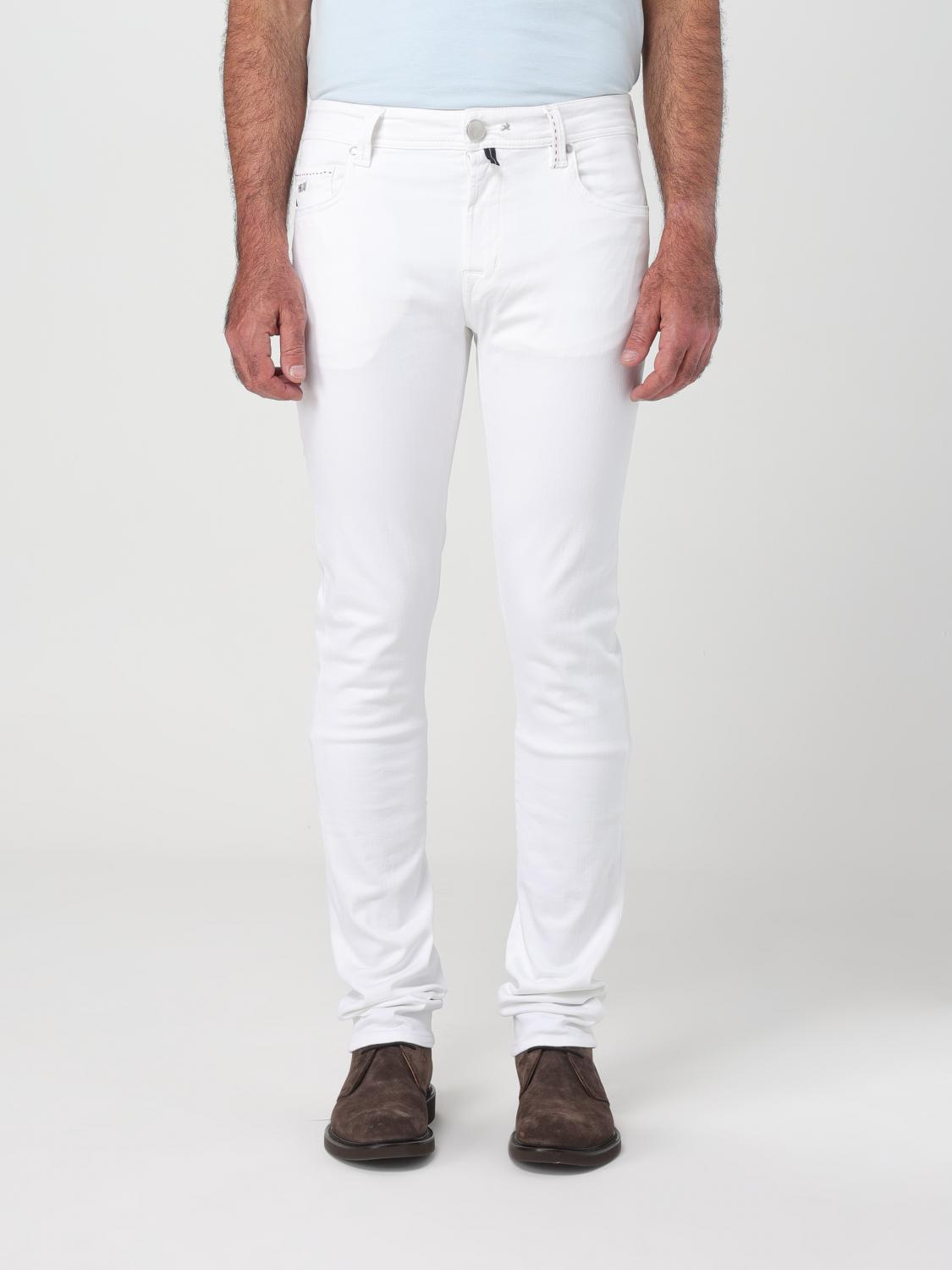 TRAMAROSSA: Jeans uomo Bianco Jeans Tramarossa LEOZIPSS G125