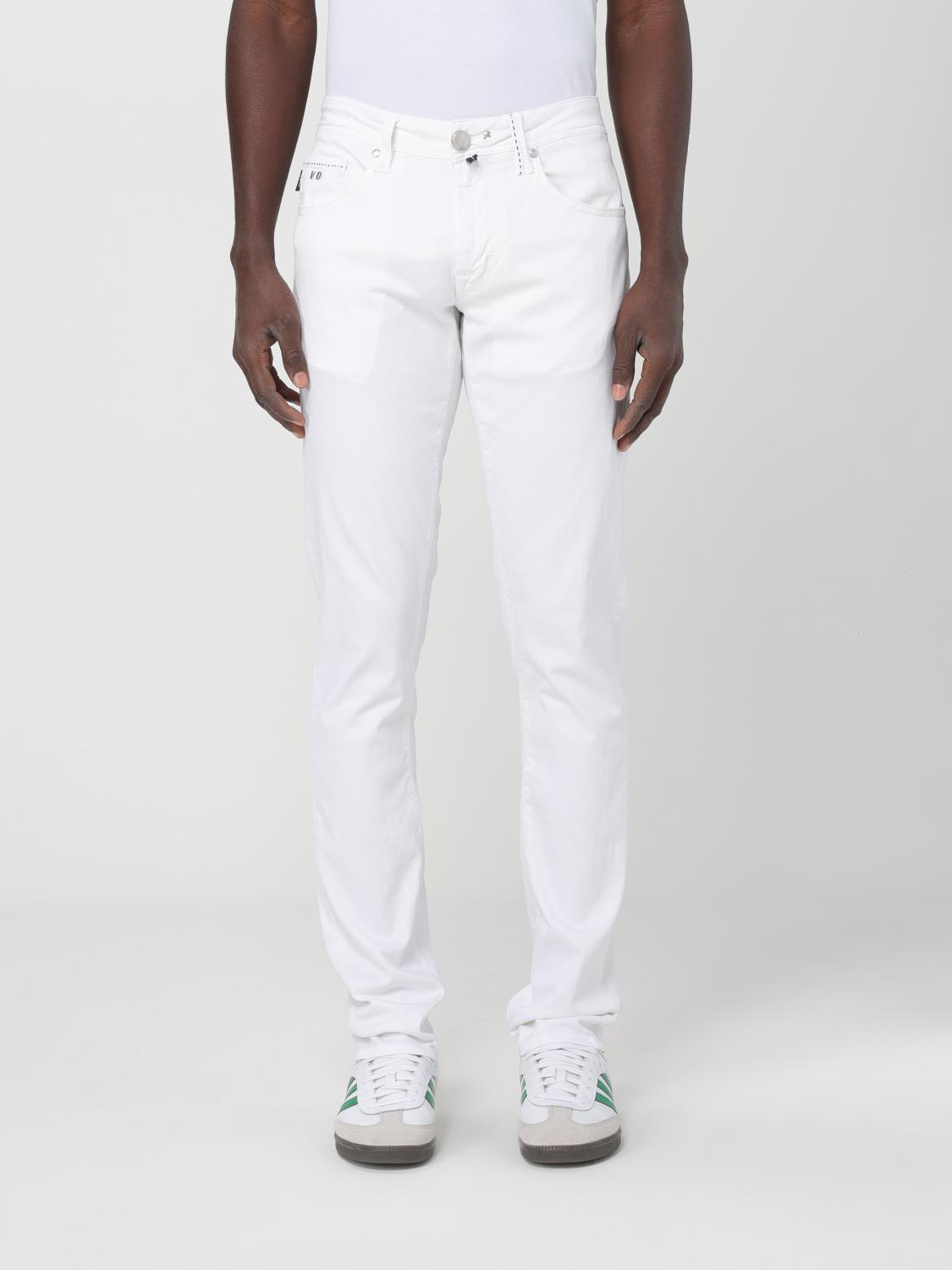 TRAMAROSSA: Jeans uomo Bianco Jeans Tramarossa LEOZIPSS G154