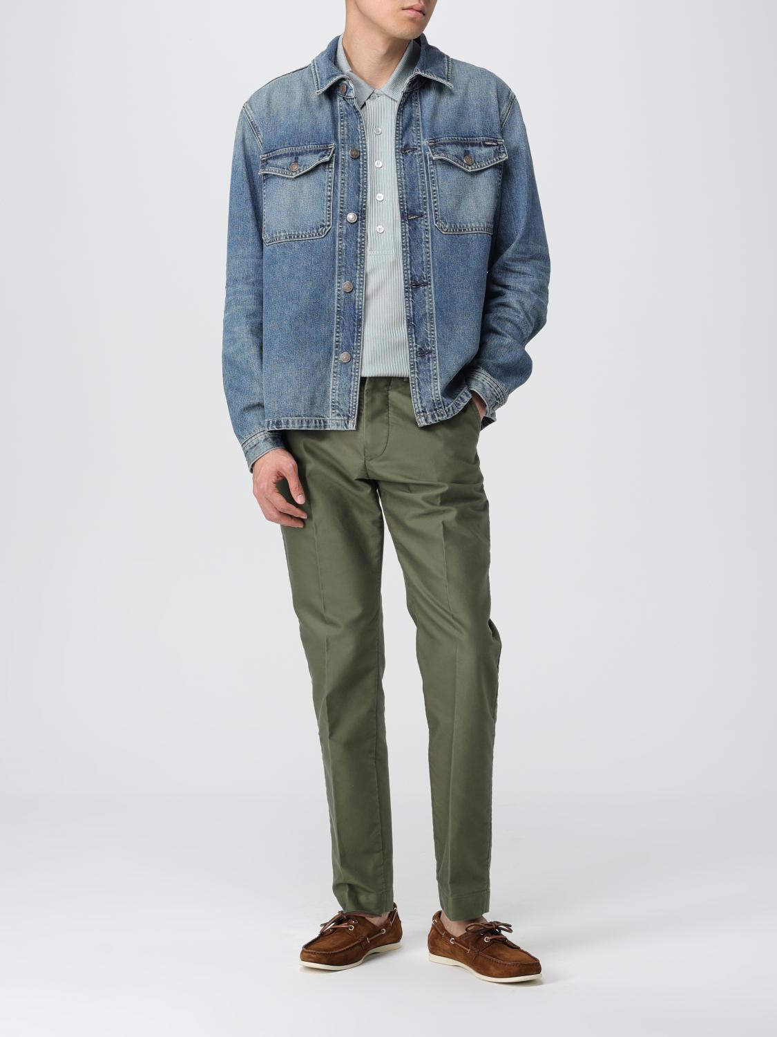 TOM FORD PANTALONI: Pantalone chino Tom Ford in gabardine di cotone, Verde - Img 2