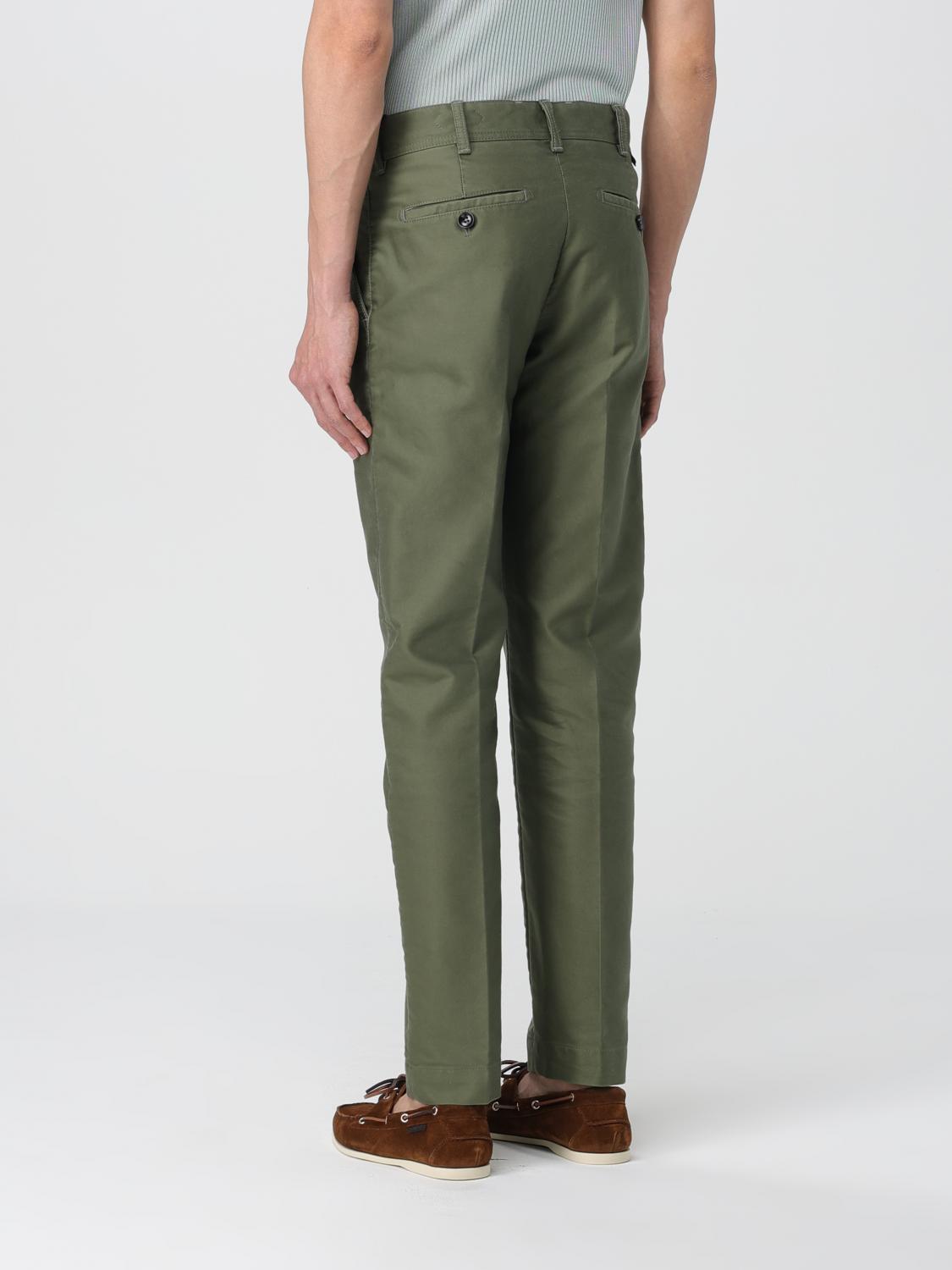 TOM FORD PANTALONI: Pantalone chino Tom Ford in gabardine di cotone, Verde - Img 3