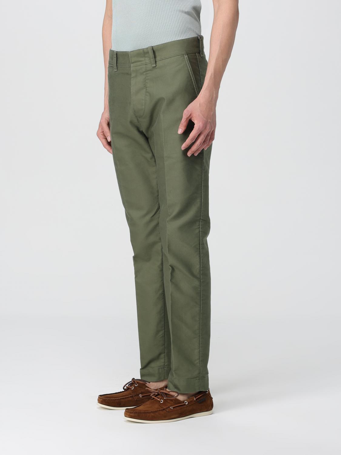 TOM FORD PANTALONI: Pantalone chino Tom Ford in gabardine di cotone, Verde - Img 4