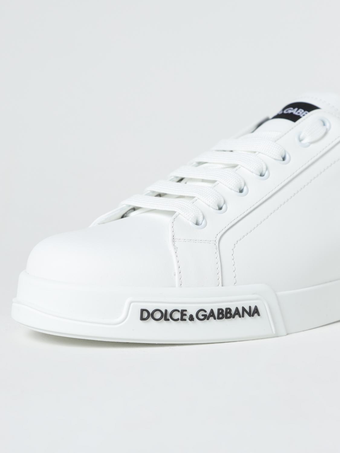Dolce & Gabbana Portofino sneakers in leather - White
