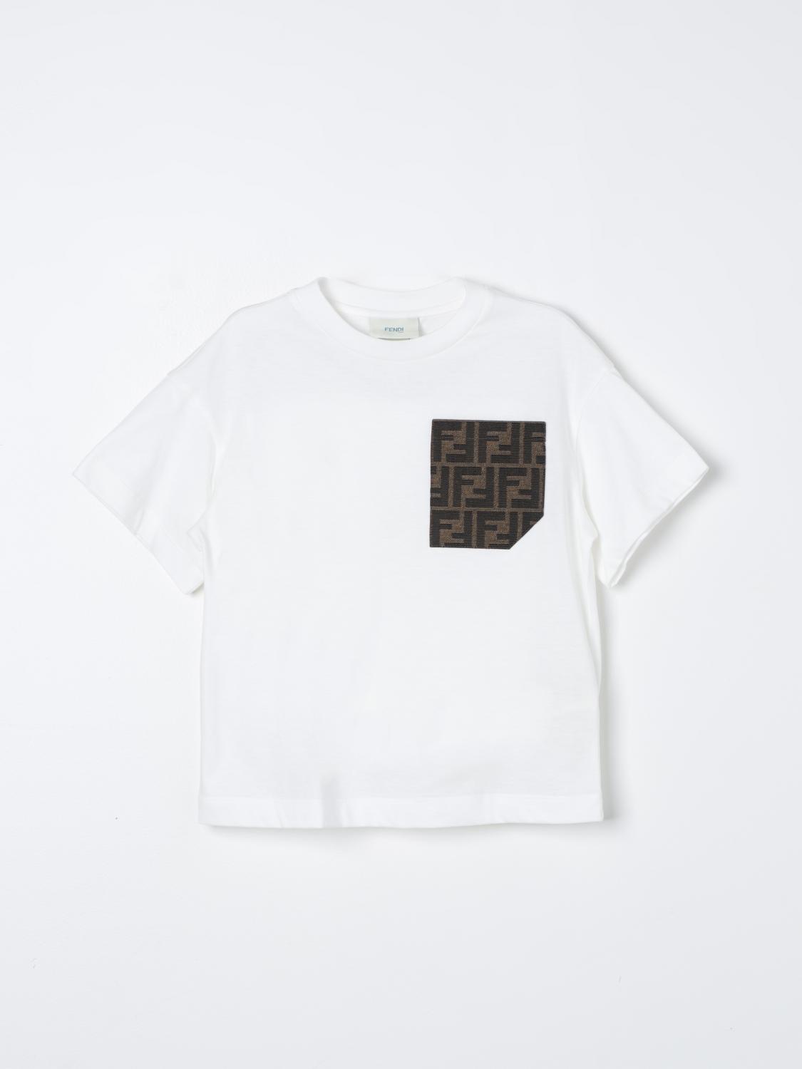 Fendi Tシャツ ボーイ Kids - ホワイト | JUI1507AJ | GIGLIO.COM