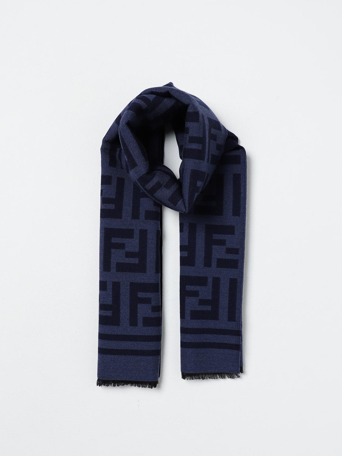 Fendi Scarf men - Blue | FXS424A3Q1 | GIGLIO.COM