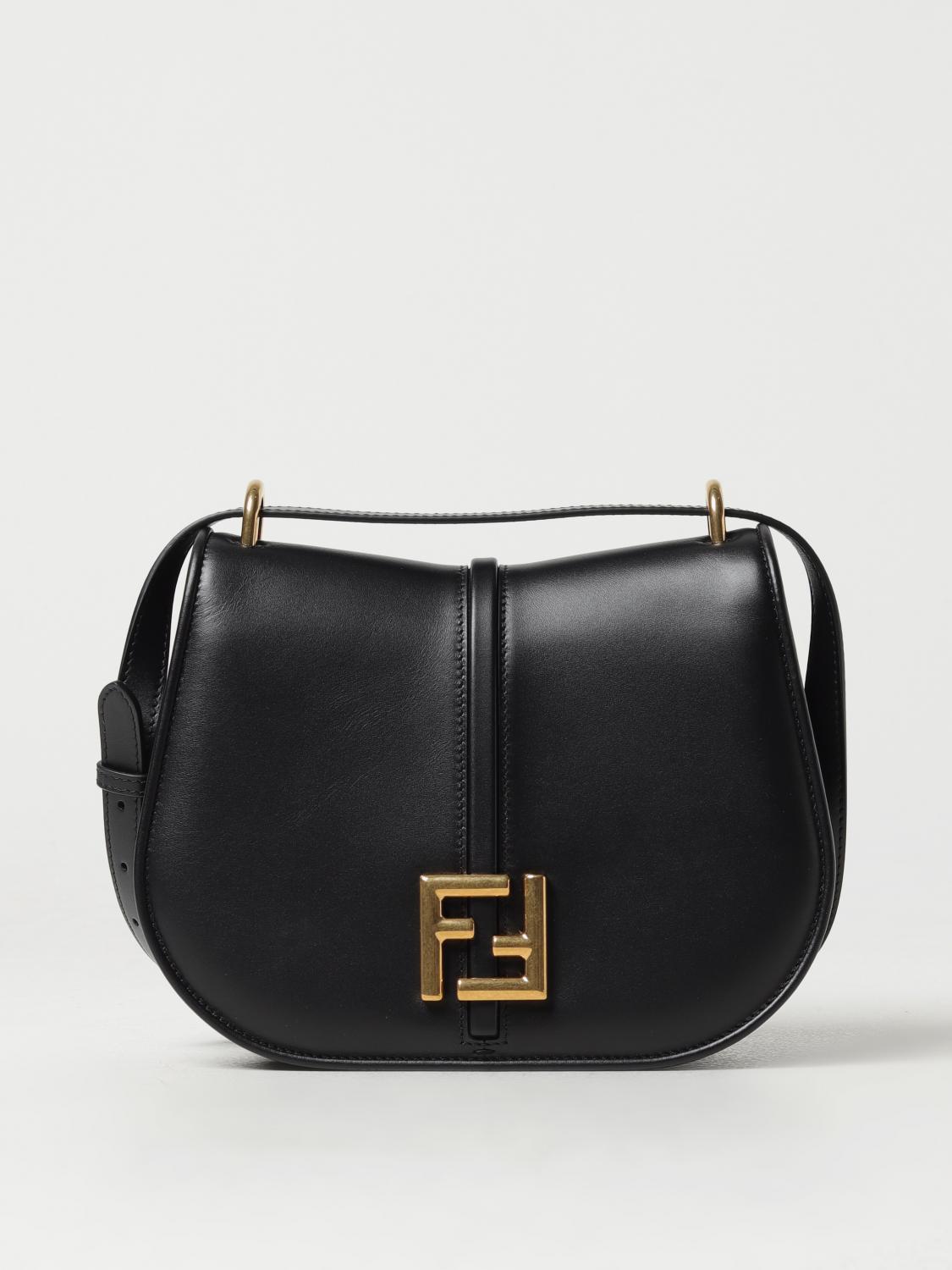 FENDI｜CROSSBAGS (C'mon Medium leather bag (8BT366 AQ0K FENDI Medium C'mon Leather Cross Body Bag | Brown | FARFETCH