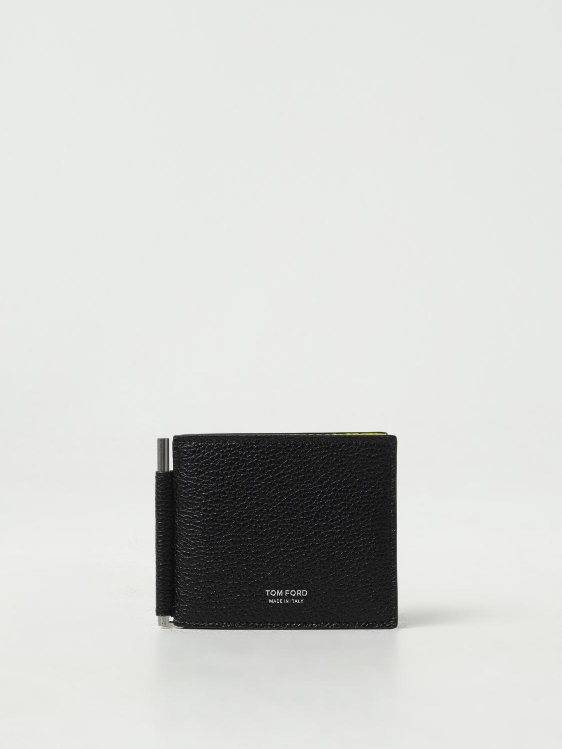 TOM FORD WALLET: Tom Ford grained leather wallet, Black - Img 1