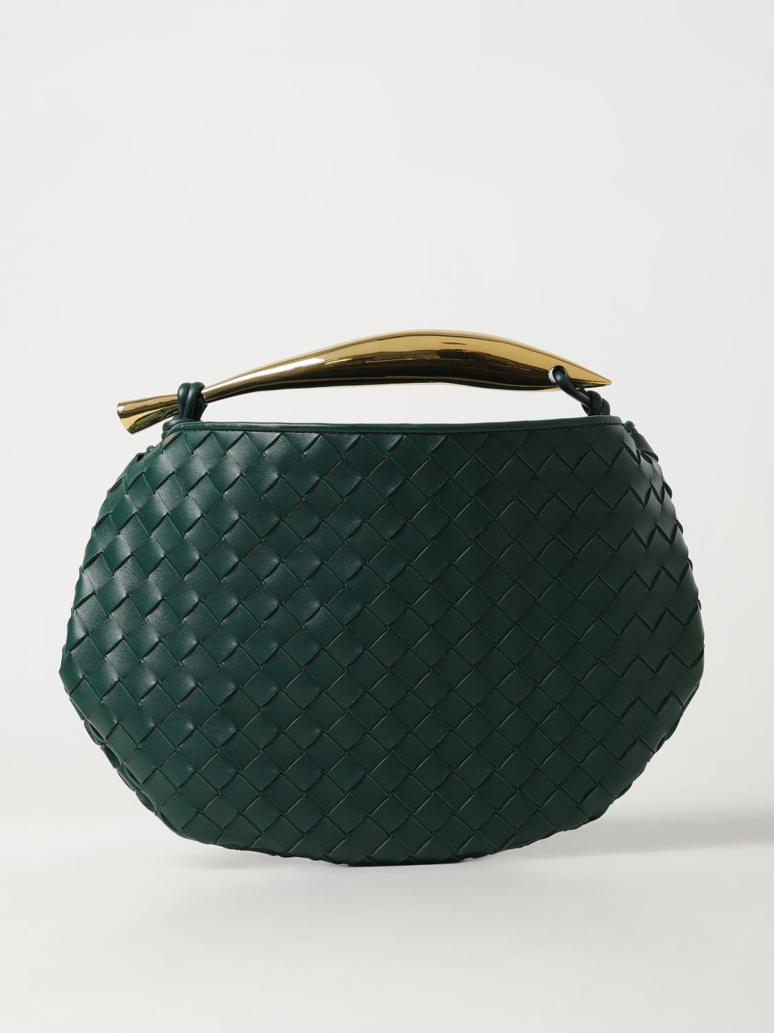 BOTTEGA VENETA HANDBAG: Bottega Veneta Sardine bag in woven nappa, Green - Img 1