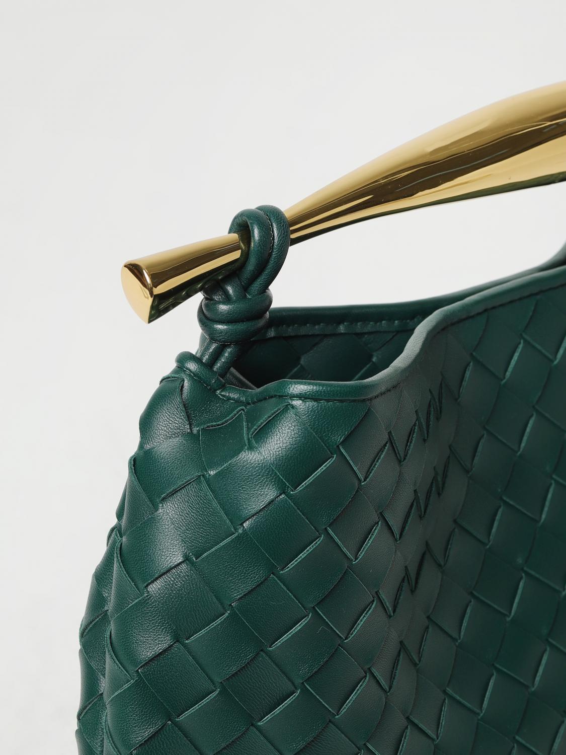 BOTTEGA VENETA HANDBAG: Bottega Veneta Sardine bag in woven nappa, Green - Img 3