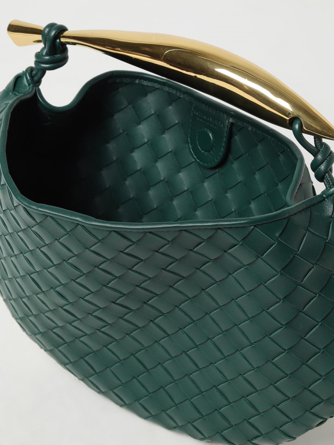 BOTTEGA VENETA HANDBAG: Bottega Veneta Sardine bag in woven nappa, Green - Img 4