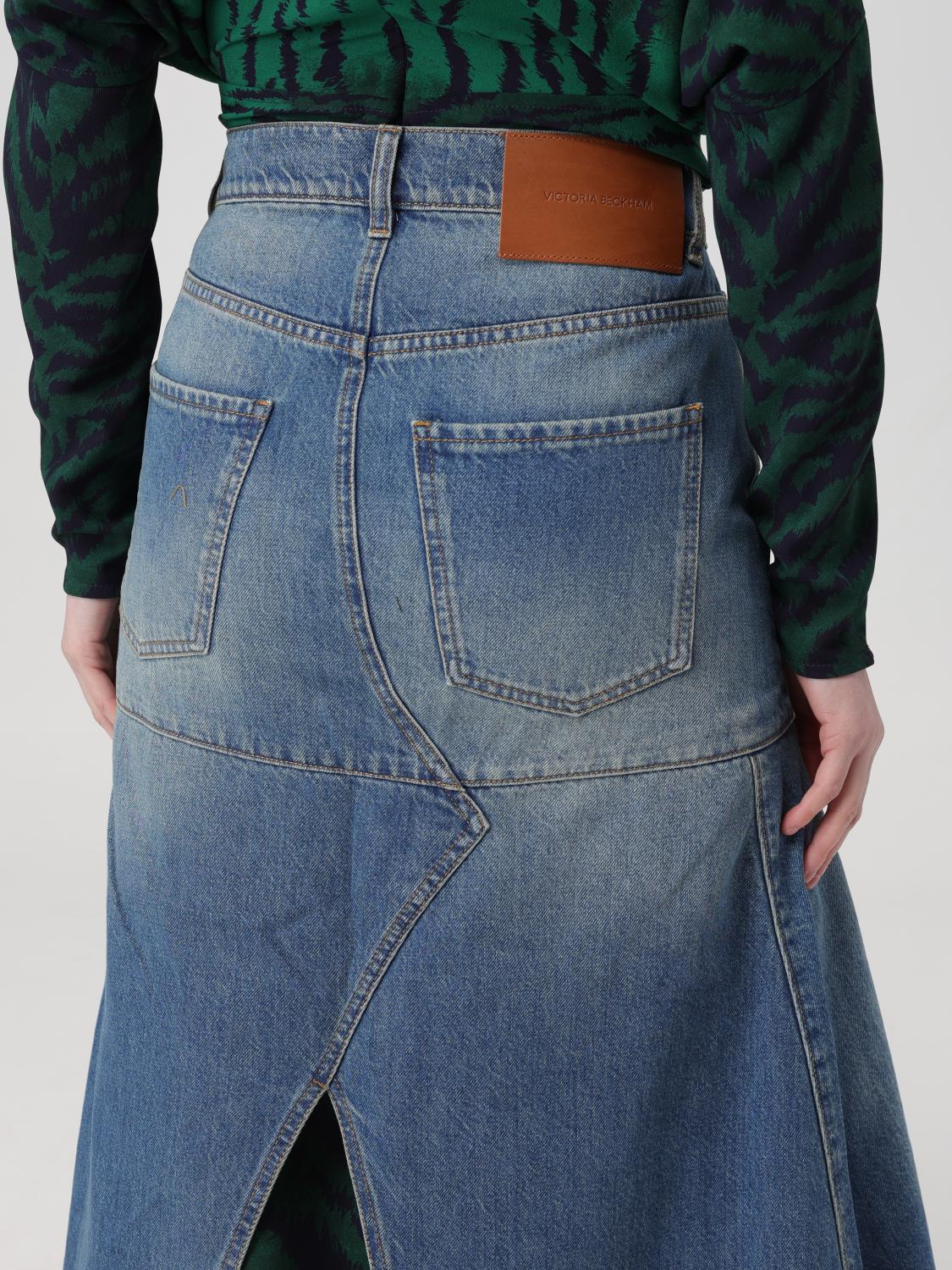 スカート VICTORIA VICTORIA BECKHAM Woman Skirt Blue SK005559A 8949 Victoria Victoria Beckham Denim skirt - blue - (Pre-owned