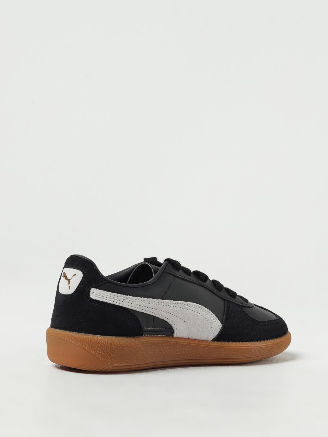 PUMA SNEAKERS: Puma Palermo leather sneakers with logo, Black - Img 3