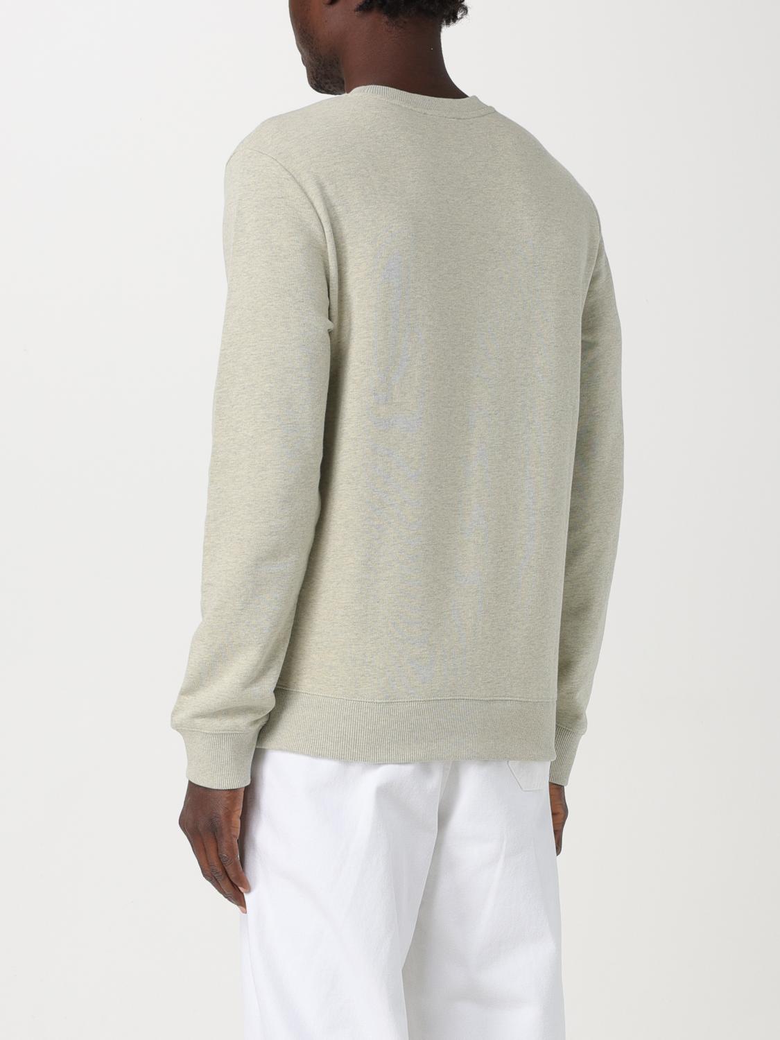 A.P.C. FELPA: Felpa a girocollo A.P.C. in jersey di cotone stretch, Verde - Img 3