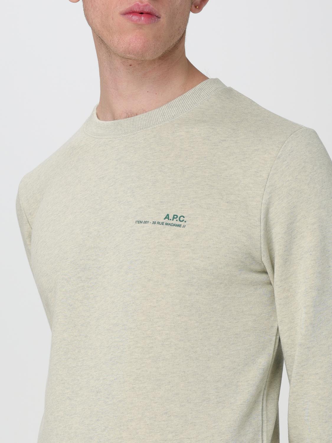 A.P.C. SUDADERA: Sudadera hombre A.P.C., Marfil - Img 4