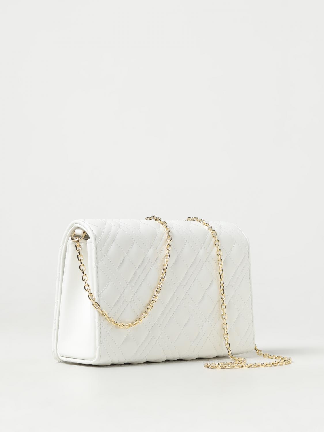 LOVE MOSCHINO: bag in quilted synthetic leather - White | Love