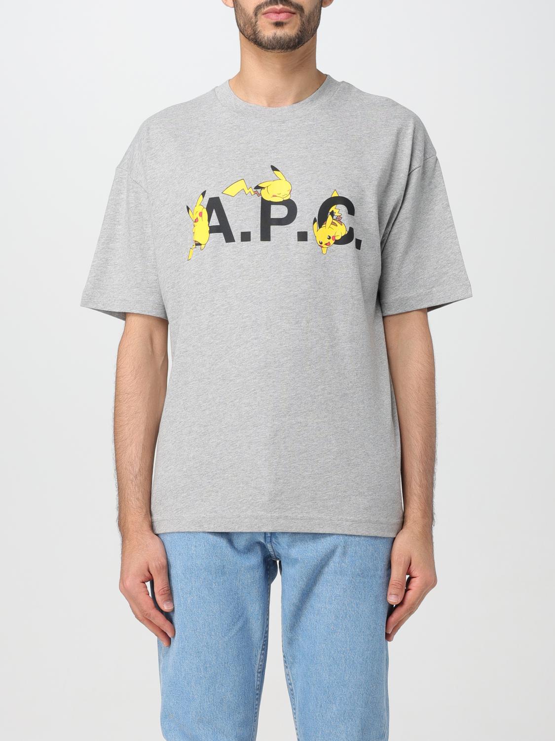 A.P.C. T-shirt men A.P.C. - Grey | COEZBH26315 | GIGLIO.COM