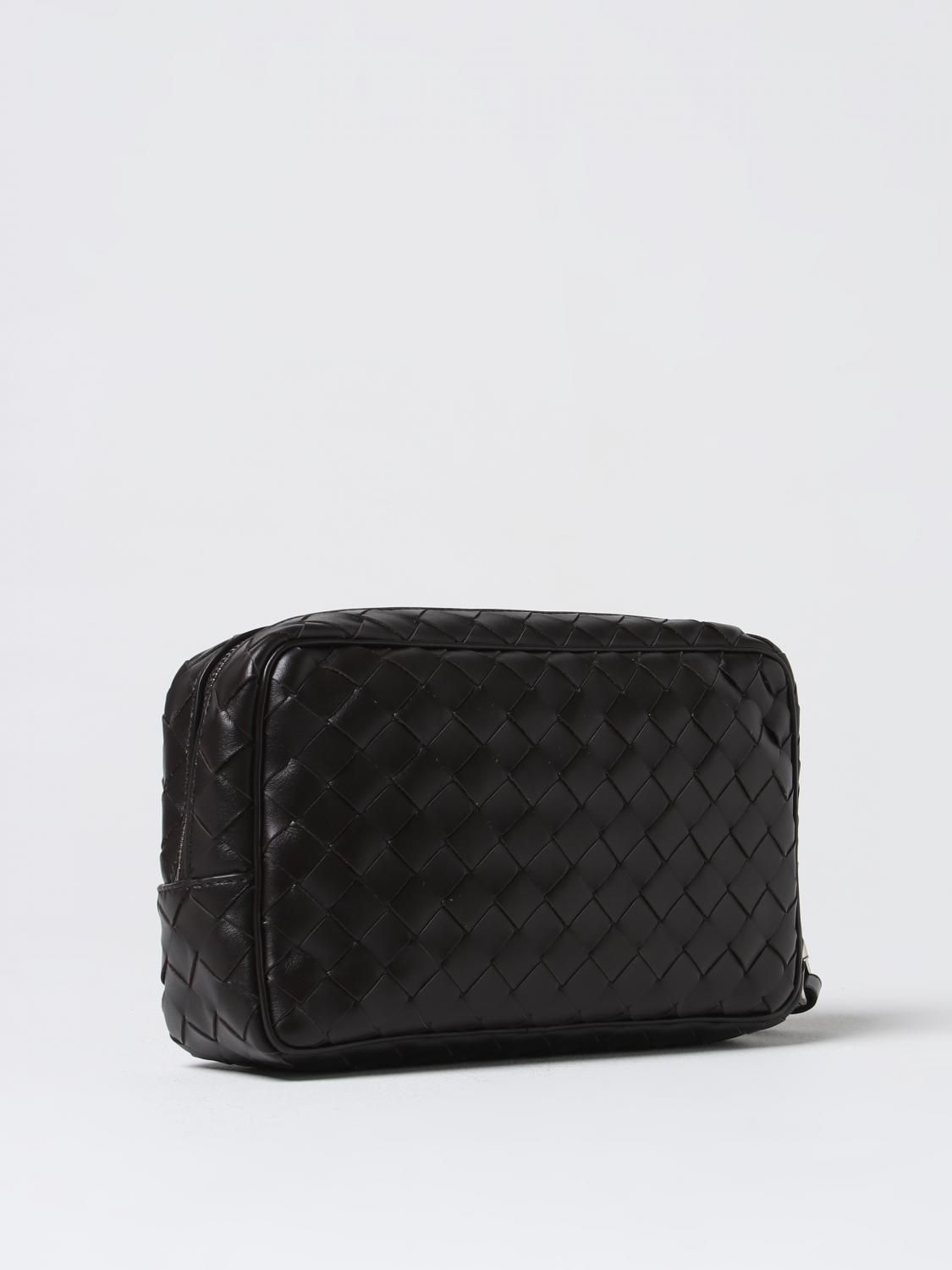 BOTTEGA VENETA PORTADOCUMENTI: Clutch Intrecciato Bottega Veneta in nappa intrecciata, Marrone - Img 3