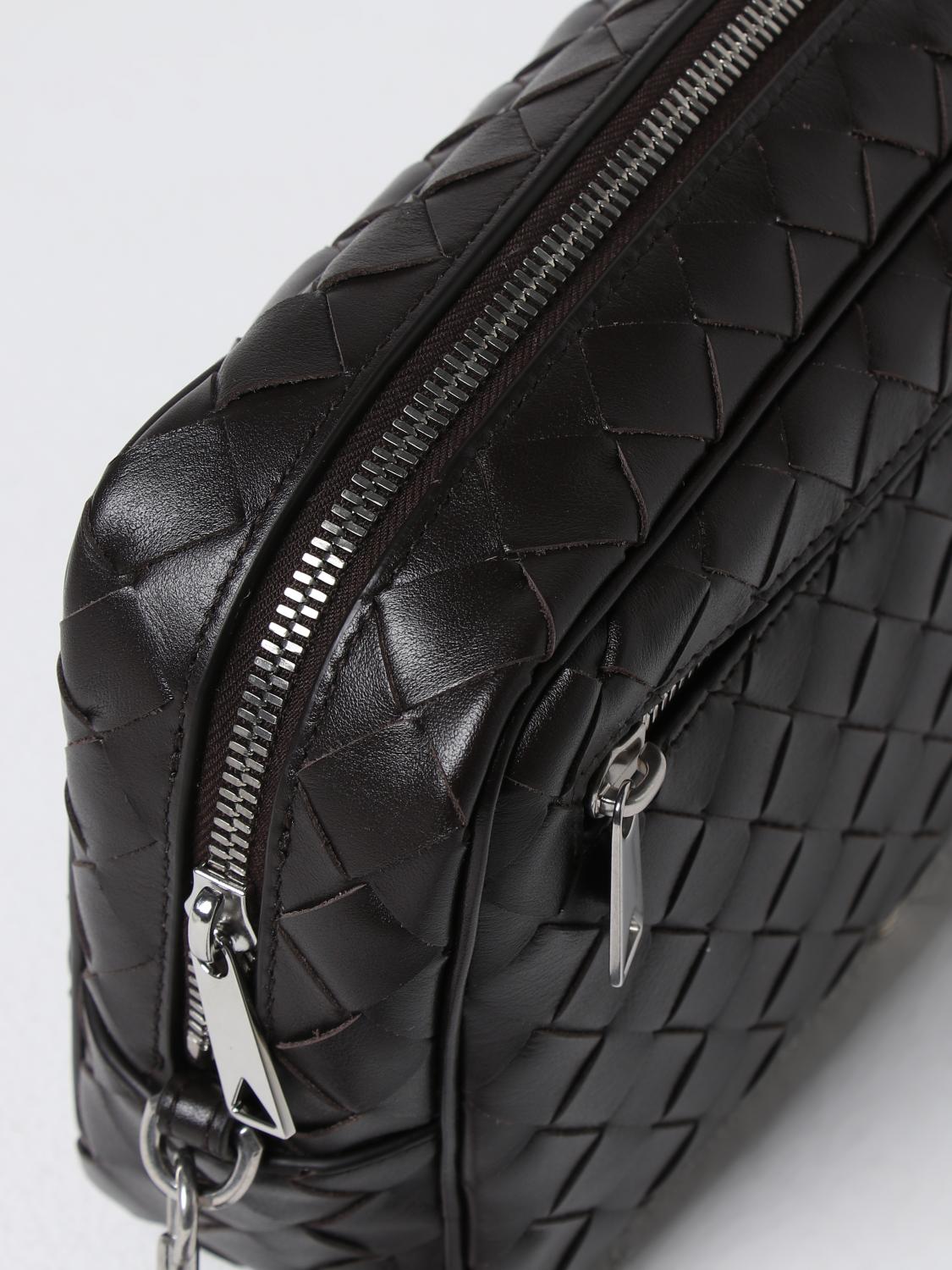 BOTTEGA VENETA PORTADOCUMENTI: Clutch Intrecciato Bottega Veneta in nappa intrecciata, Marrone - Img 4