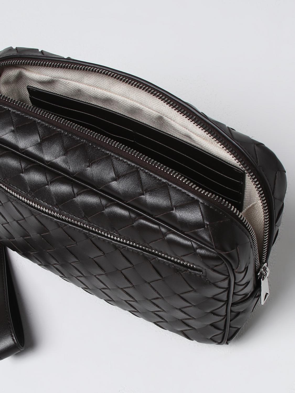 BOTTEGA VENETA PORTADOCUMENTI: Clutch Intrecciato Bottega Veneta in nappa intrecciata, Marrone - Img 5