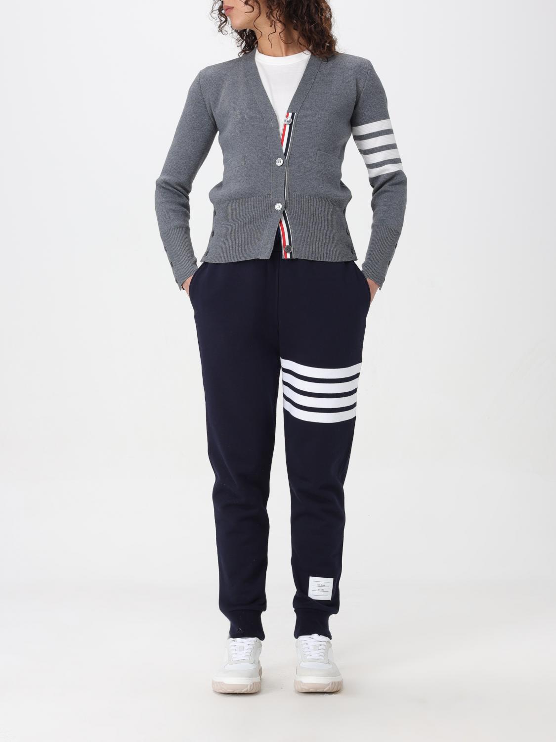 THOM BROWNE MAGLIA: Cardigan 4-bar Thom Browne, Grigio - Img 2