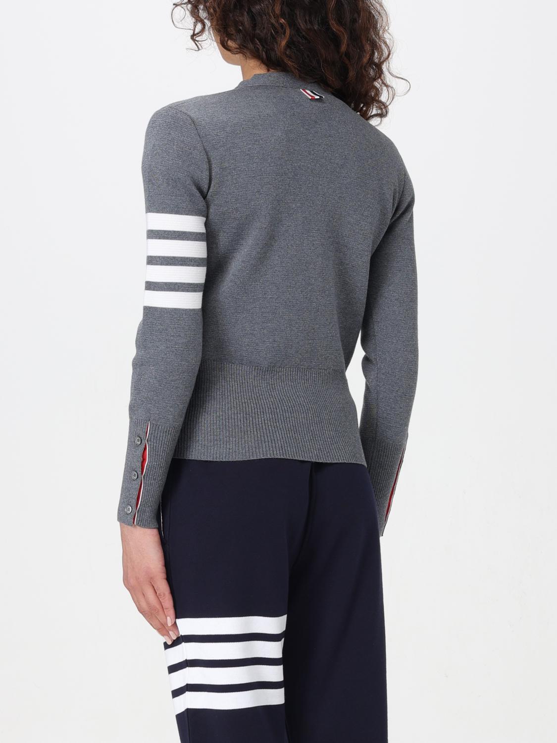 THOM BROWNE MAGLIA: Cardigan 4-bar Thom Browne, Grigio - Img 3